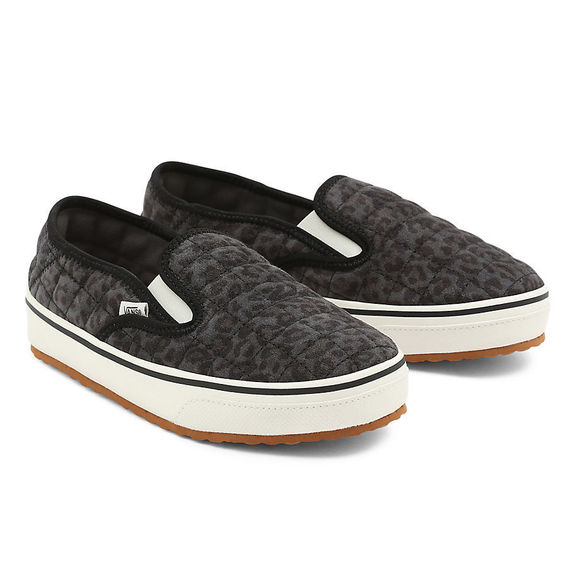 VANS Women's Cheetah Slip-er 2 Shoes, Asphalt/Marshmallow (Cheetah), Grey, 3 - Picture 1 of 1